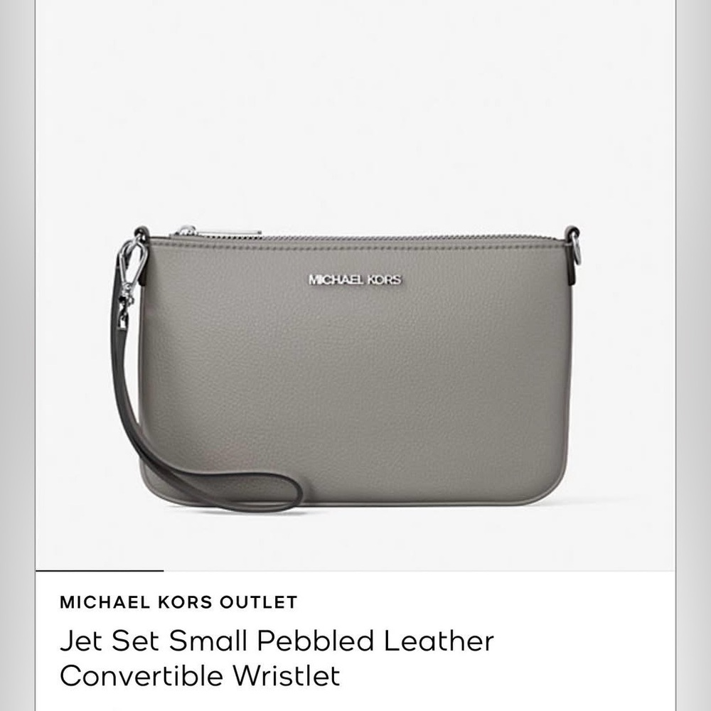 MK Grey Wristlet